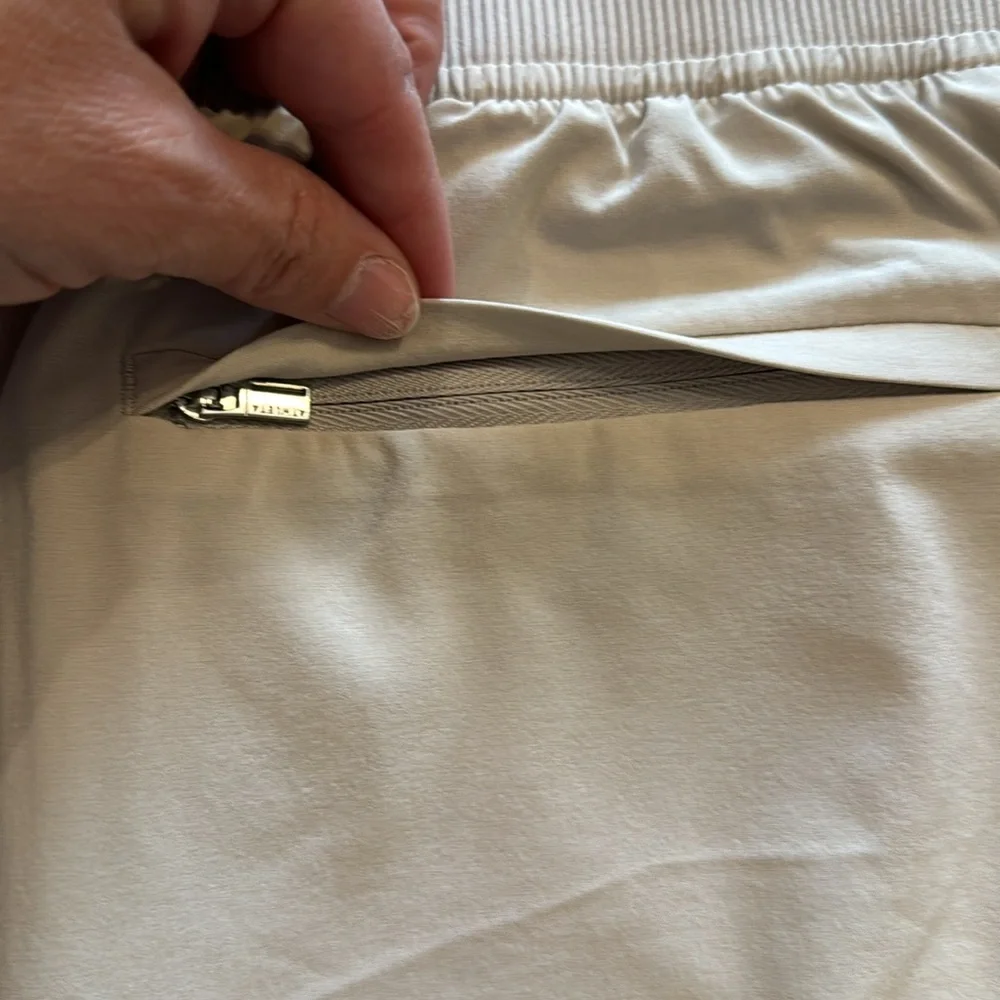 NWT Athleta Brooklyn Ankle Pant Light Tan / Ecru Size 10 - Picture 11 of 16